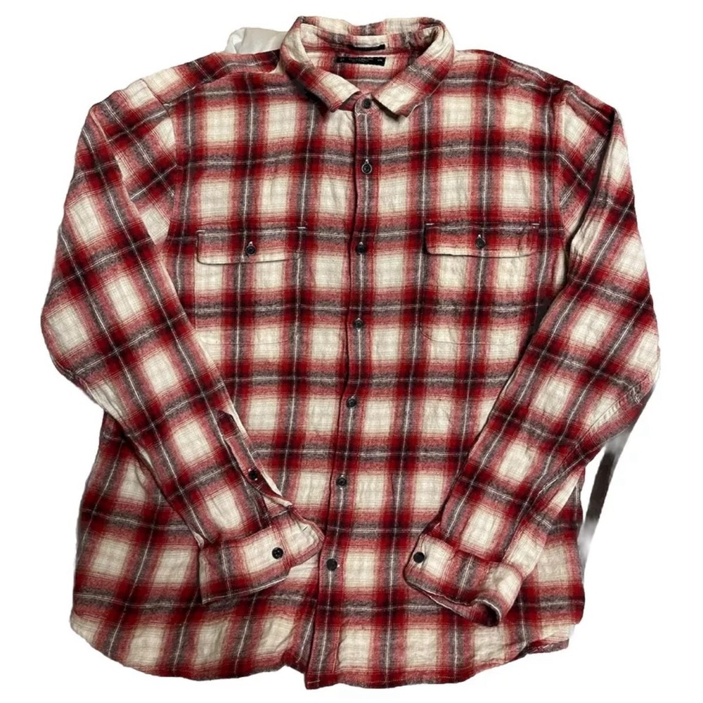 Lucky Brand Classic Fit Spread Collar Sport Shirt Men's Size XXL